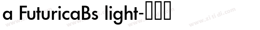a FuturicaBs light字体转换